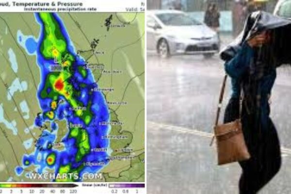 uk 600 mile rainstorm forecast